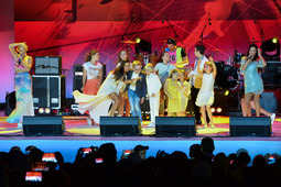 Торжественный концерт во время закрытия Спартакиады