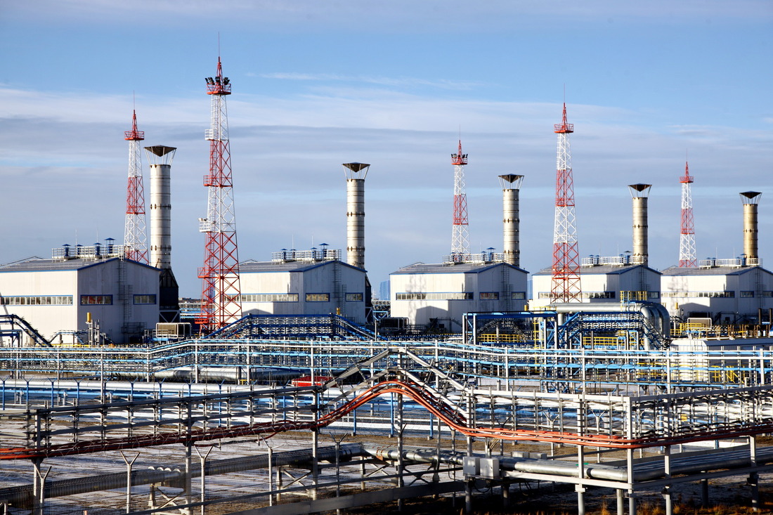 Дожимные компрессорные станции. Фото ПАО «Газпром»